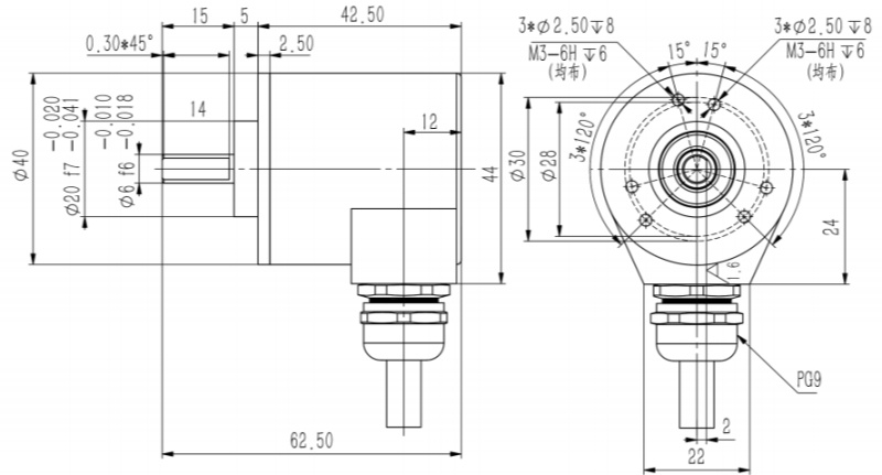 RS485、MODBUS-RTU工業絕對值編碼器SAS/M40-西威迪