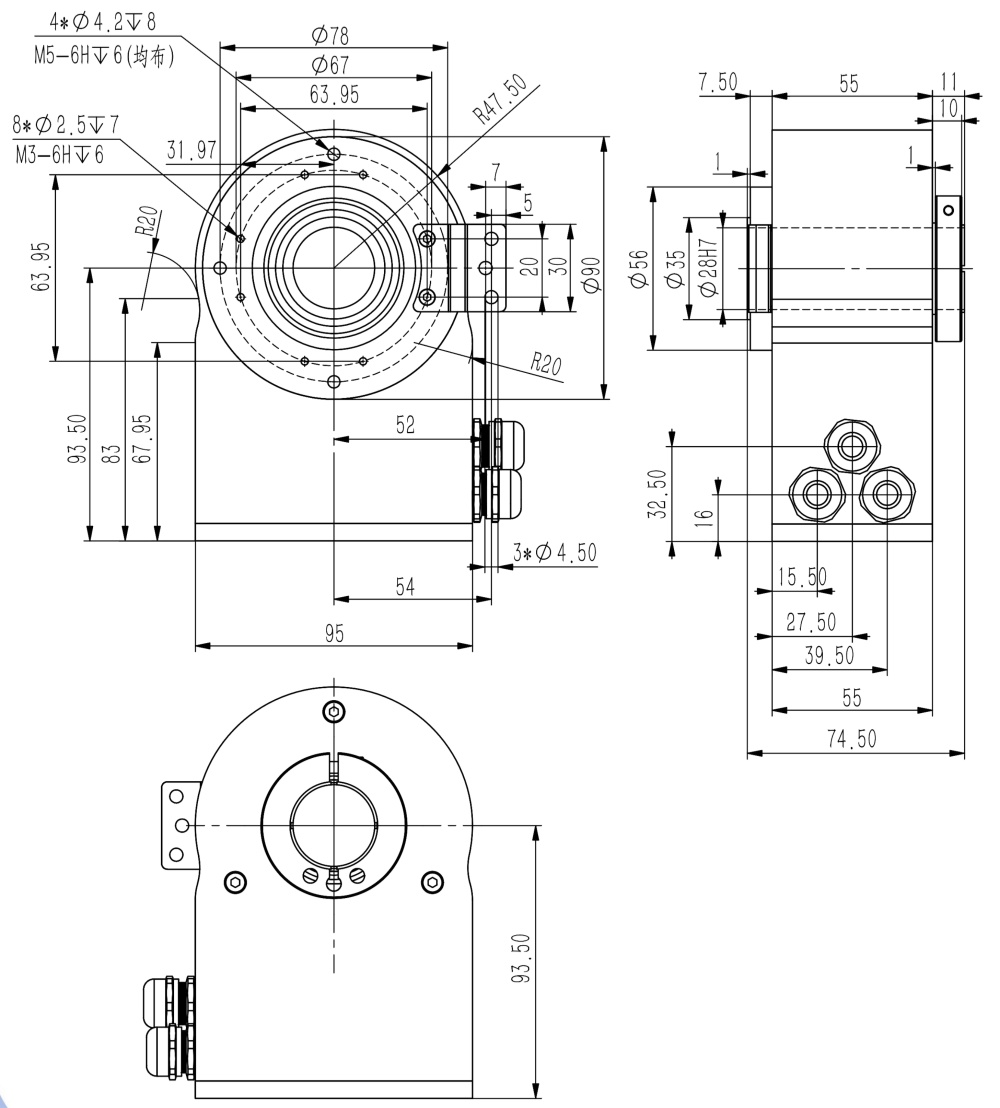 Profibus-DP 通孔絕對值編碼器SAS/M90-西威迪