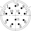 M23 12針連接器針腳定義圖